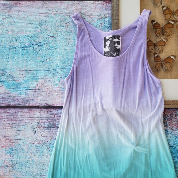 Young Fabulous & Broke Ombre Open Back Tank Top XS - Picture 2 of 9